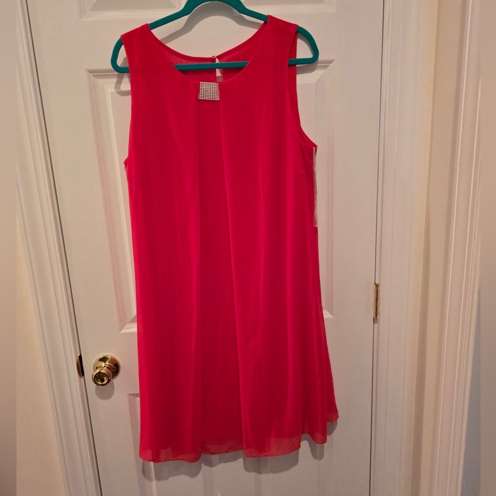 Vibrant Red Sleeveless Dress